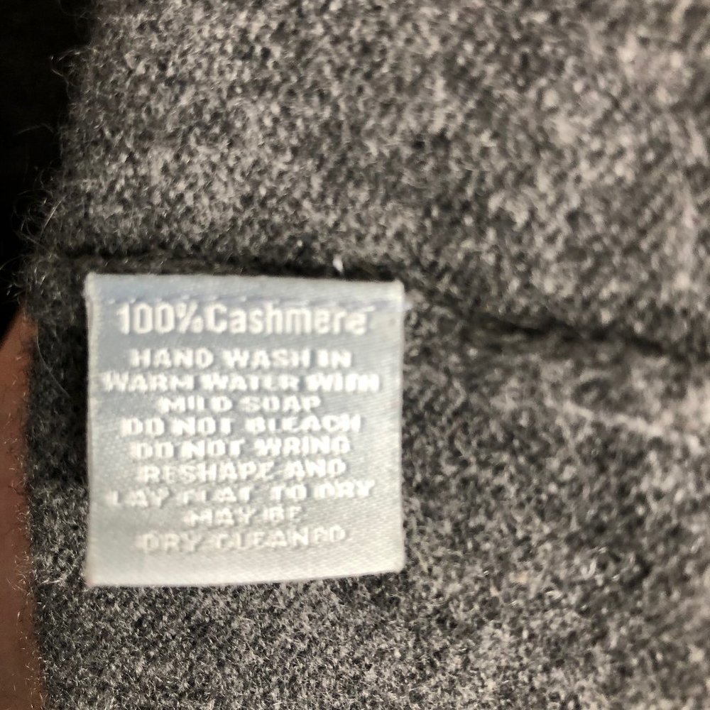 Hannah Rose Grey Cashmere Cardigan Sweater - Picture 3 of 4